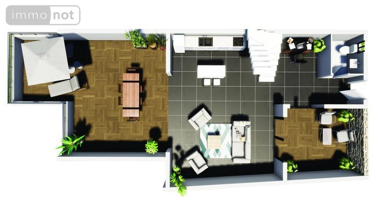 Appartement a vendre Saint-Paul 97460 Réunion 59 m2  434880 euros