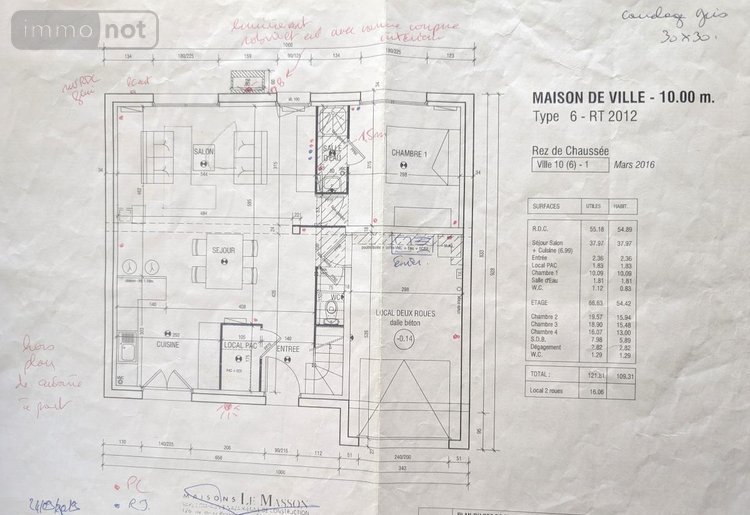 Maison a vendre Piriac-sur-Mer 44420 Loire-Atlantique 109 m2 5 pièces 473200 euros