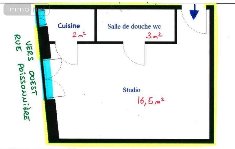 Appartement a vendre Paris 2e arrondissement 75002 Paris 21 m2 1 pièce 249000 euros