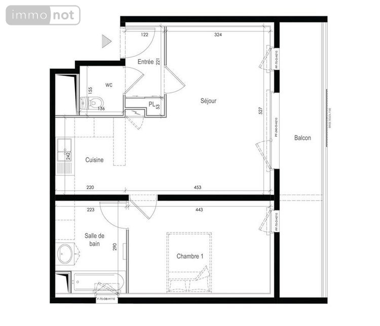 Appartement a vendre Lorient 56100 Morbihan 49 m2 2 pièces 178545 euros