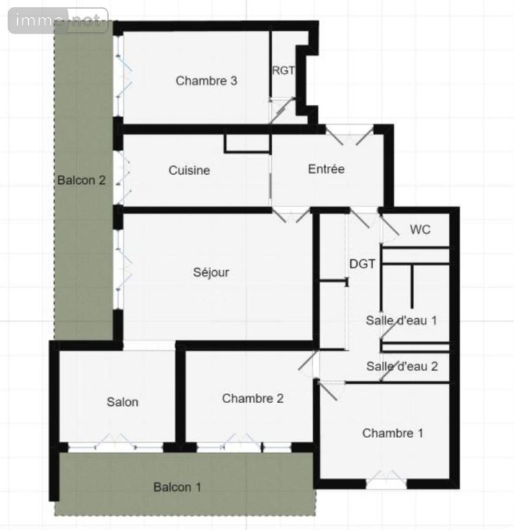 Appartement a vendre Avrillé 49240 Maine-et-Loire 110 m2 5 pièces 273000 euros