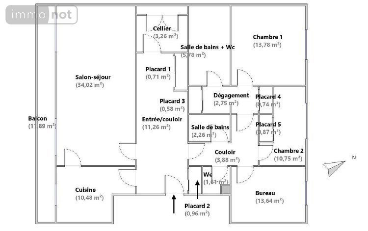 Appartement a vendre Rouen 76000 Seine-Maritime 118 m2 5 pièces 254400 euros
