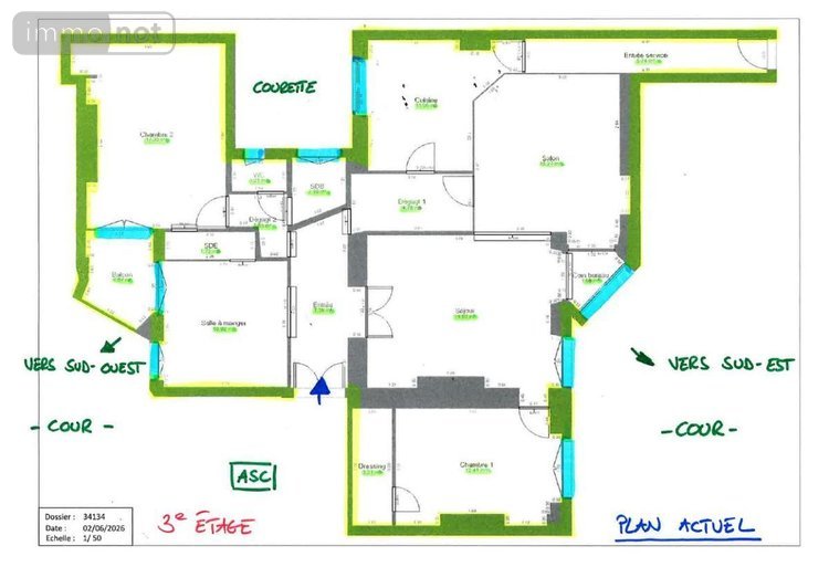 Appartement a vendre Paris 7e arrondissement 75007 Paris 117 m2 5 pièces 1599000 euros