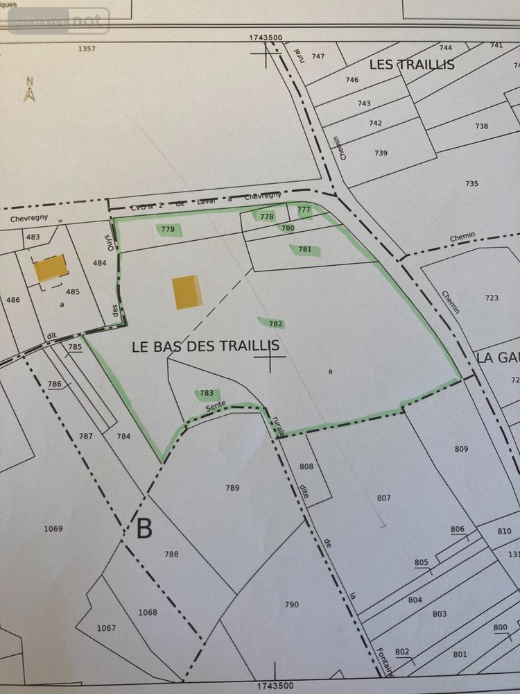 Terrains de loisirs bois etangs a vendre Laval-en-Laonnois 02860 Aisne 9502 m2  63600 euros