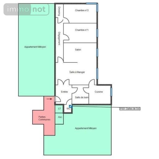 Appartement a vendre Aubervilliers 93300 Seine-Saint-Denis 75 m2 4 pièces 207000 euros