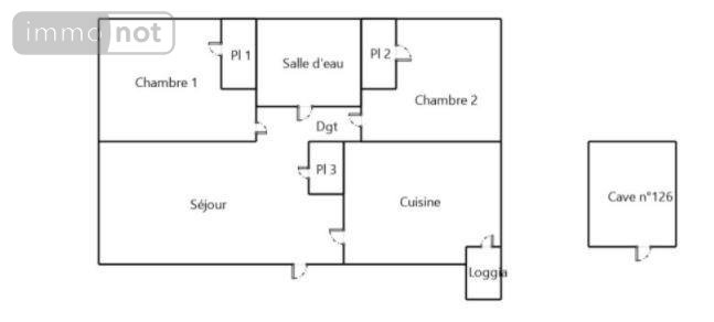 Appartement a vendre Saint-Jacques-de-la-Lande 35136 Ille-et-Vilaine 58 m2 3 pièces 215250 euros