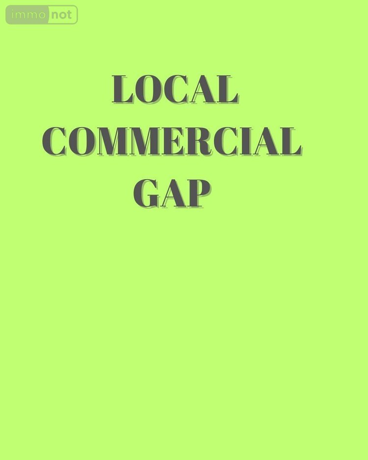 Fonds et murs commerciaux a vendre Gap 05000 Hautes-Alpes 97 m2  252200 euros