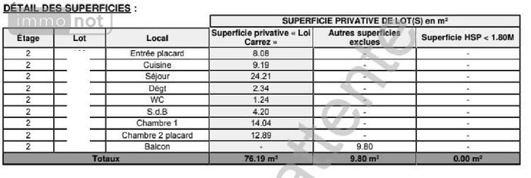 Appartement a vendre Rambouillet 78120 Yvelines 76 m2 3 pièces 199000 euros