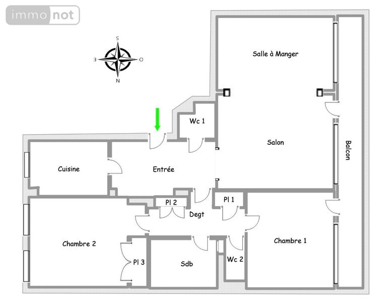 Appartement a vendre Paris 16e arrondissement 75016 Paris 85 m2 3 pièces 810000 euros