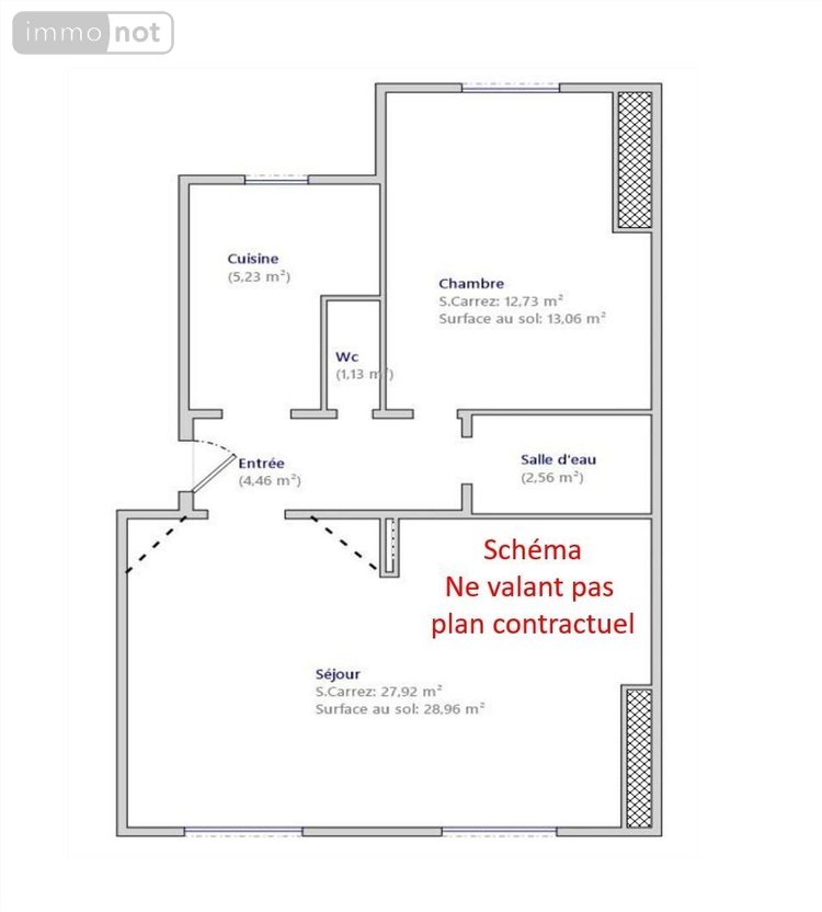 Appartement a vendre Neuilly-sur-Seine 92200 Hauts-de-Seine 54 m2 3 pièces 525000 euros