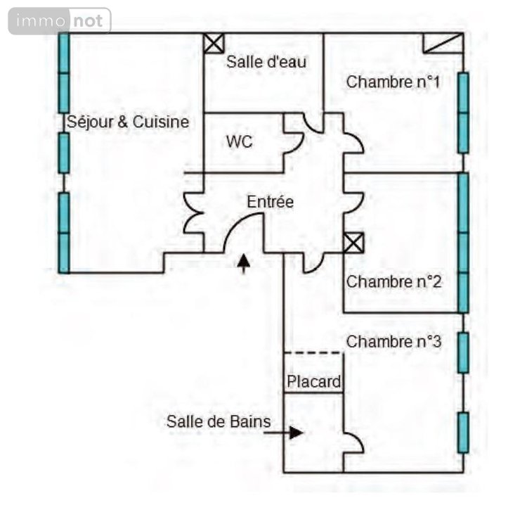 Appartement a vendre Pontoise 95000 Val-d'Oise 65 m2 4 pièces 193000 euros