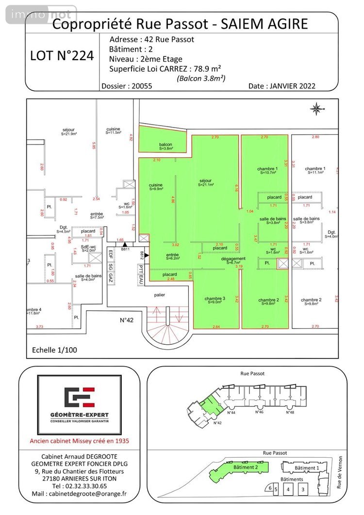 Appartement a vendre Évreux 27000 Eure 79 m2 4 pièces 107216 euros