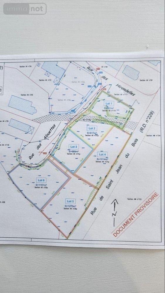 Terrain a batir a vendre La Suze-sur-Sarthe 72210 Sarthe 500 m2  35000 euros