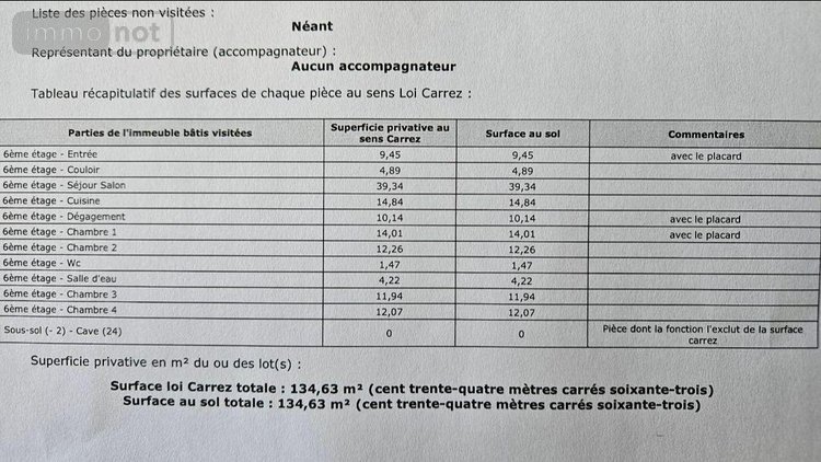 Appartement a vendre Le Mans 72000 Sarthe 135 m2 5 pièces 199000 euros