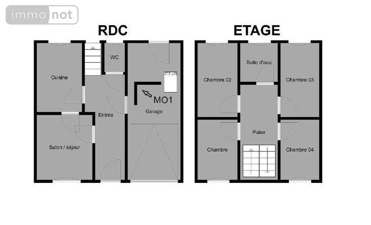 Maison a vendre Pont-Aven 29930 Finistère 83 m2 5 pièces 176400 euros