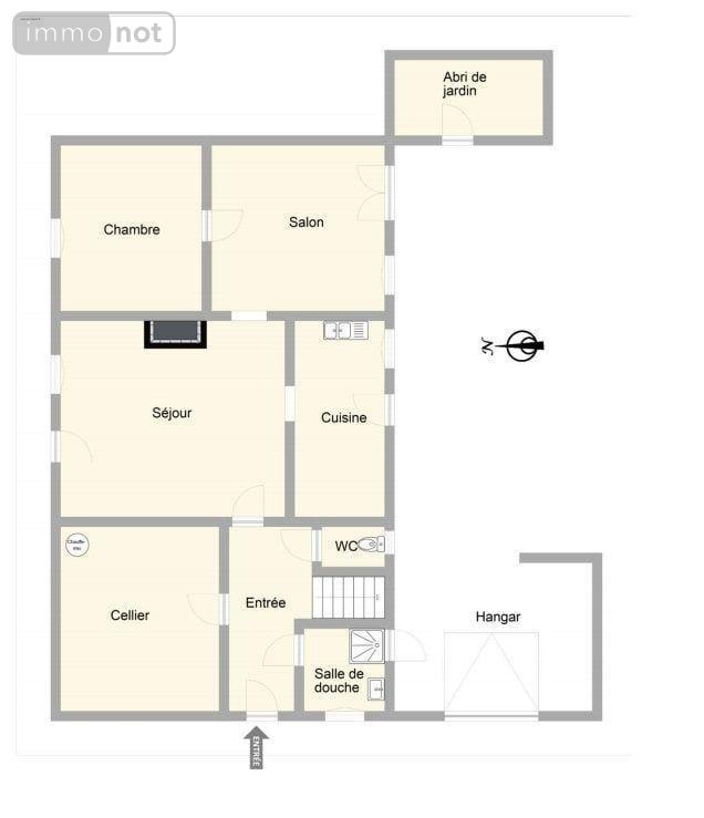 Maison a vendre Écueillé 36240 Indre 125 m2 8 pièces 79950 euros