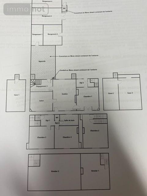 Maison a vendre Pruillé-l'Éguillé 72150 Sarthe 135 m2 8 pièces 74900 euros