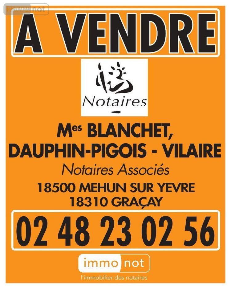 Maison a vendre Graçay 18310 Cher 101 m2 4 pièces 32520 euros