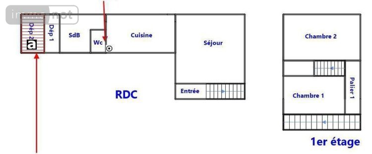 Maison a vendre Aire-sur-la-Lys 62120 Pas-de-Calais 64 m2 4 pièces 85000 euros