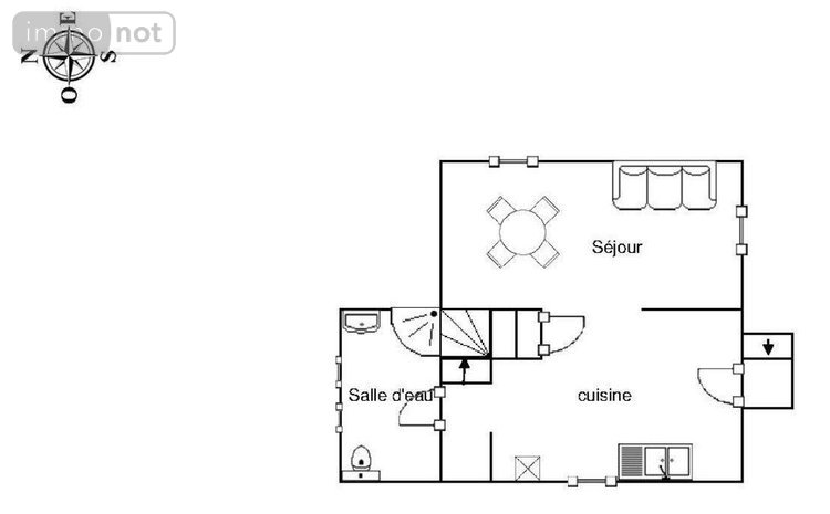 Maison a vendre Châteaudun 28200 Eure-et-Loir 65 m2 3 pièces 150000 euros