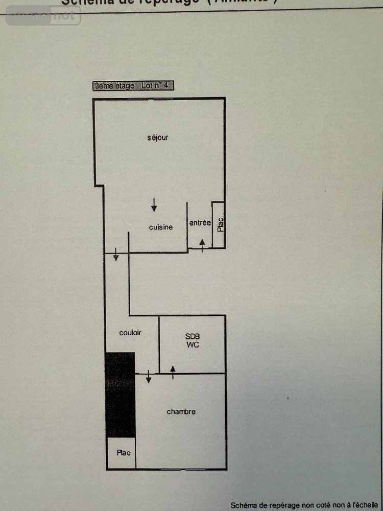 Location appartement Troyes 10000 Aube 53 m2 2 pièces 680 euros