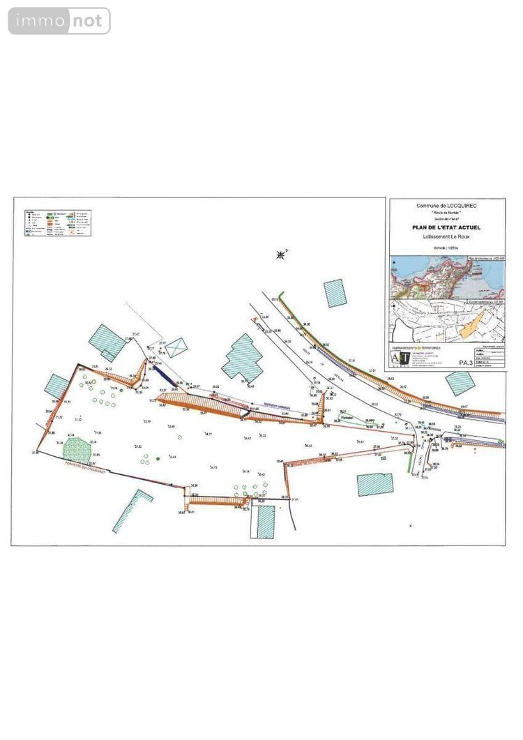 Terrain a batir a vendre Locquirec 29241 Finistère 701 m2  153000 euros