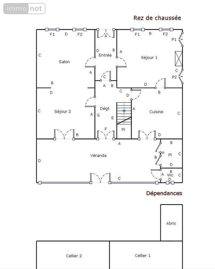 Maison a vendre Cherbourg-en-Cotentin 50100 Manche 170 m2 8 pièces 364400 euros