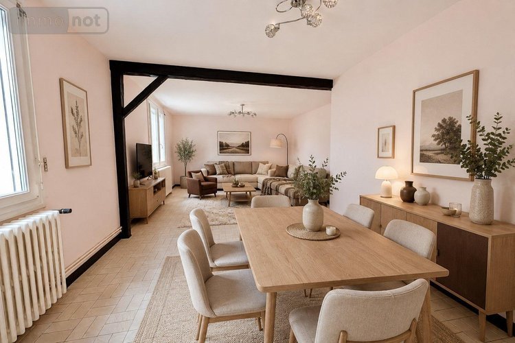 Maison a vendre Montval-sur-Loir 72500 Sarthe 115 m2 5 pièces 132500 euros