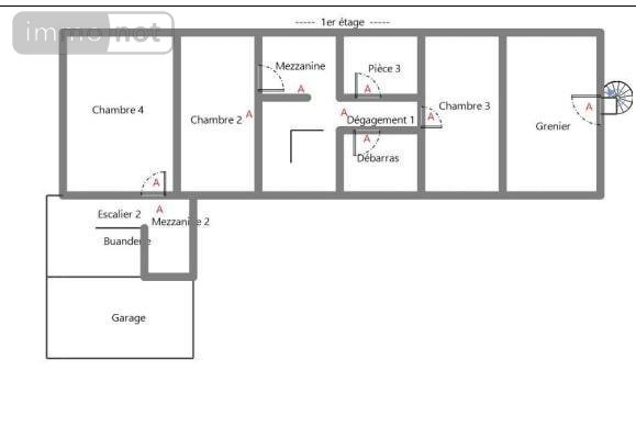 Maison a vendre Sougé 36500 Indre 175 m2 8 pièces 79500 euros
