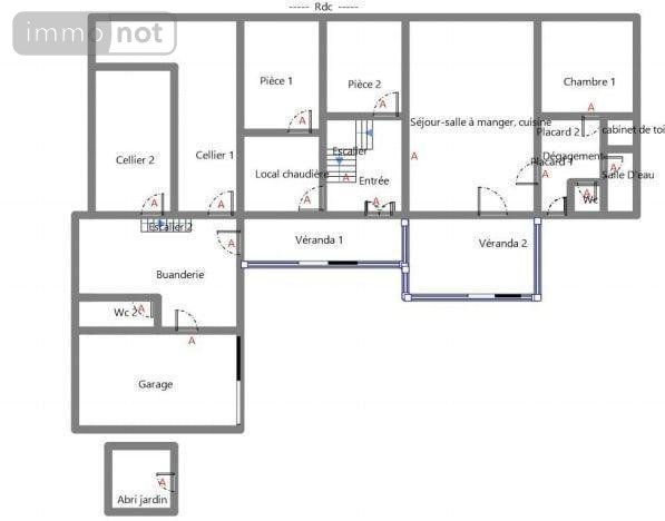 Maison a vendre Sougé 36500 Indre 175 m2 8 pièces 79500 euros