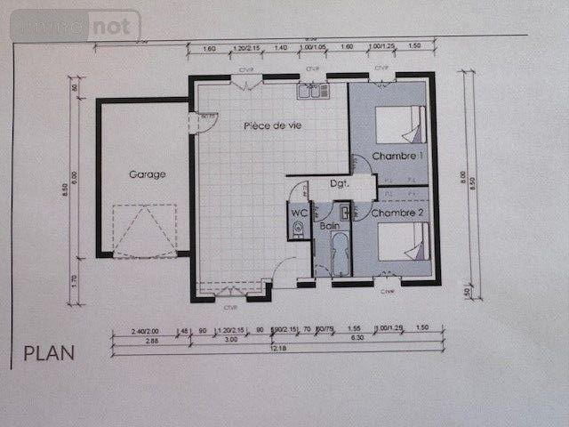 Maison a vendre Moëlan-sur-Mer 29350 Finistère 69 m2 4 pièces 270400 euros