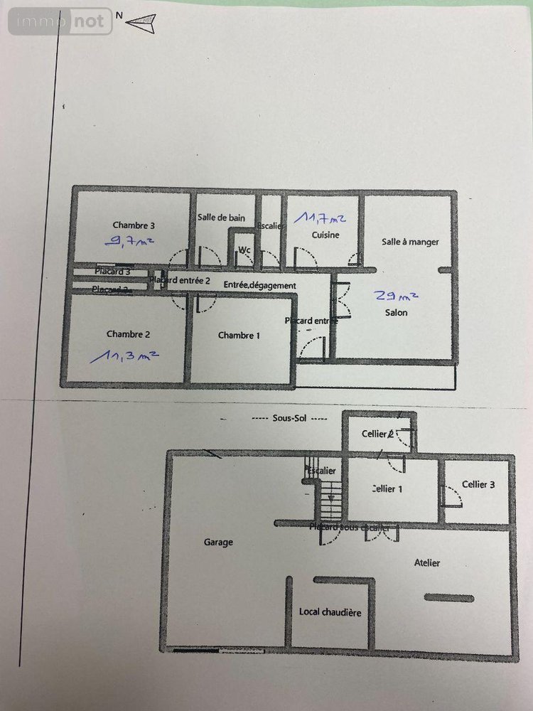 Maison a vendre Saint-Genou 36500 Indre 90 m2 4 pièces 91300 euros