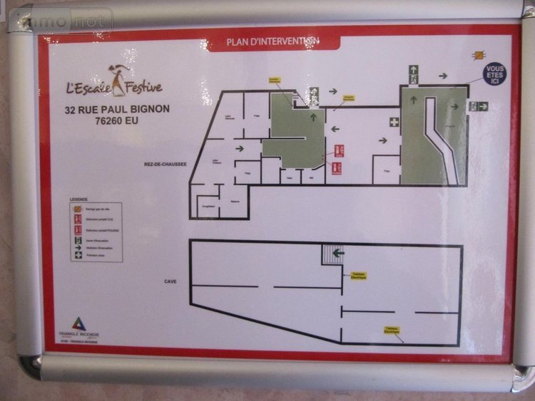 Fonds et murs commerciaux a vendre Eu 76260 Seine-Maritime  127000 euros