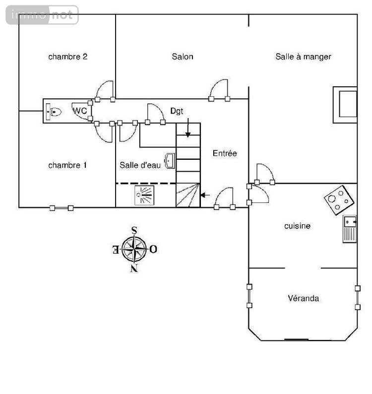 Maison a vendre Vald'Yerre 28290 Eure-et-Loir 165 m2 7 pièces 199000 euros