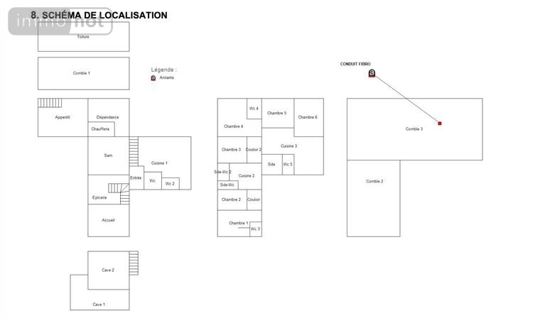Fonds et murs commerciaux a vendre Saint-Benoît-la-Forêt 37500 Indre-et-Loire 361 m2  559000 euros