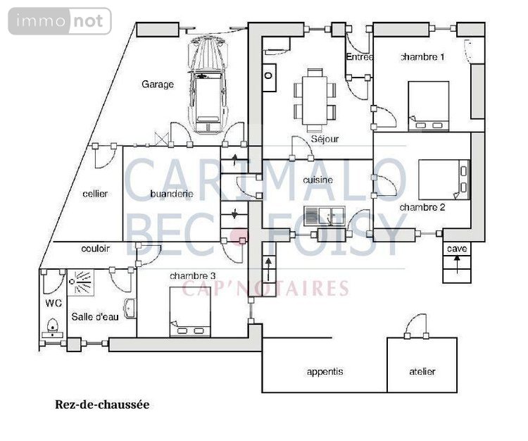 Maison a vendre Cloyes-les-Trois-Rivières 28220 Eure-et-Loir 80 m2 4 pièces 95000 euros