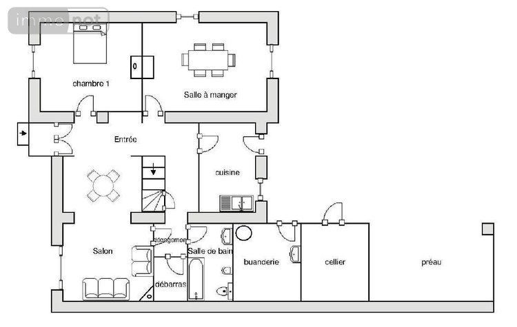 Maison a vendre Cloyes-les-Trois-Rivières 28220 Eure-et-Loir 160 m2 5 pièces 170500 euros