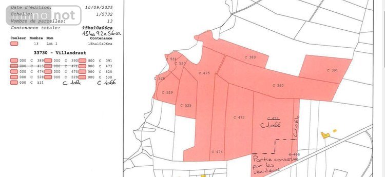 Terrains de loisirs bois etangs a vendre Villandraut 33730 Gironde 140000 m2  106000 euros