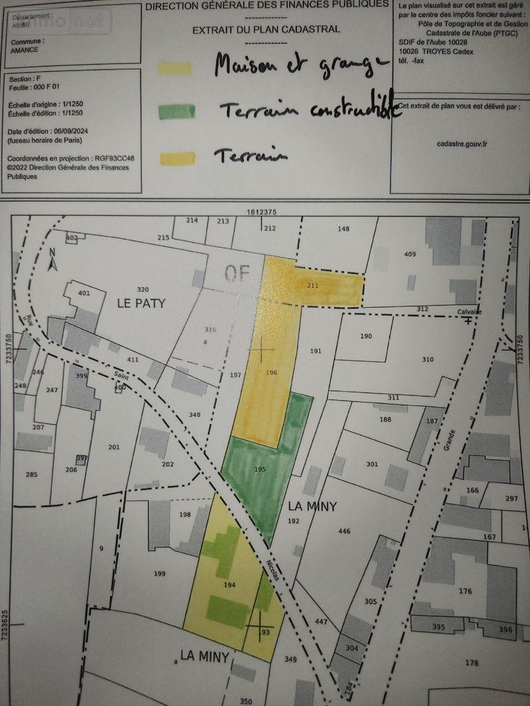 Maison a vendre Amance 10140 Aube 266 m2 11 pièces 63000 euros