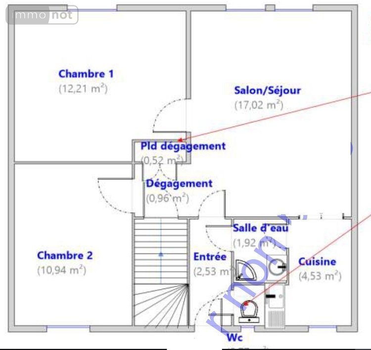 Maison a vendre Le Mans 72000 Sarthe 76 m2  142500 euros