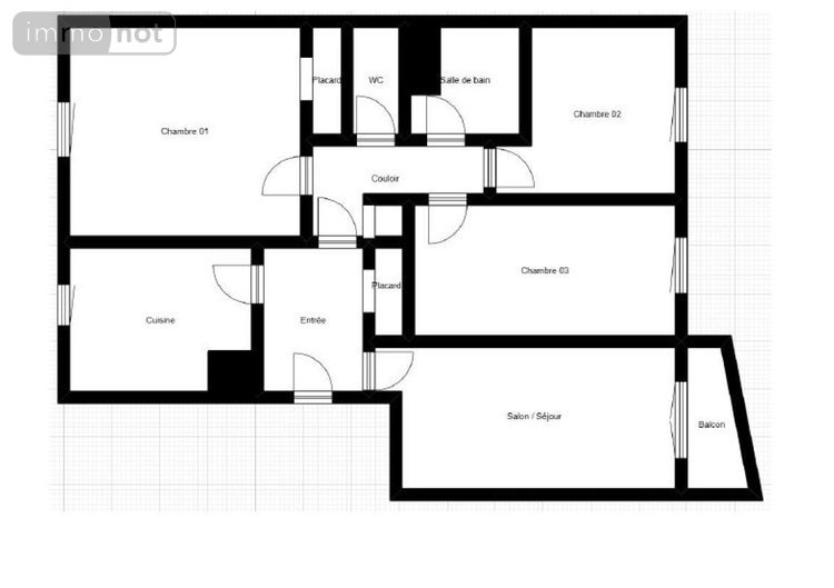 Appartement a vendre Rennes 35000 Ille-et-Vilaine 68 m2 4 pièces 162440 euros
