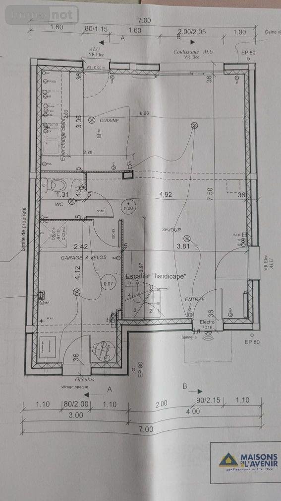 Maison a vendre Pordic 22590 Côtes-d'Armor 90 m2 4 pièces 271985 euros