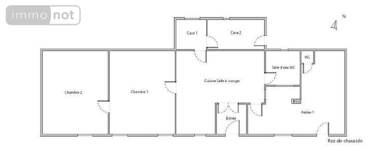 Maison a vendre Saint-Pellerin 28290 Eure-et-Loir 93 m2 3 pièces 76000 euros