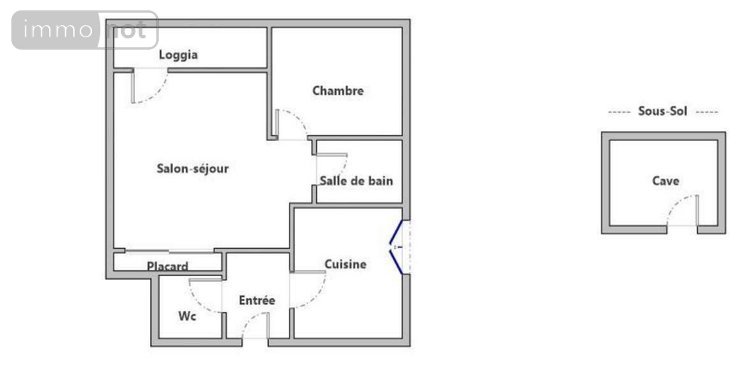Appartement a vendre Le Mans 72000 Sarthe 44 m2  78750 euros