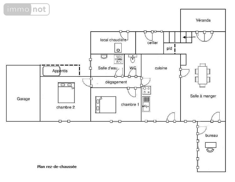 Maison a vendre Autheuil 28220 Eure-et-Loir 152 m2 7 pièces 86000 euros