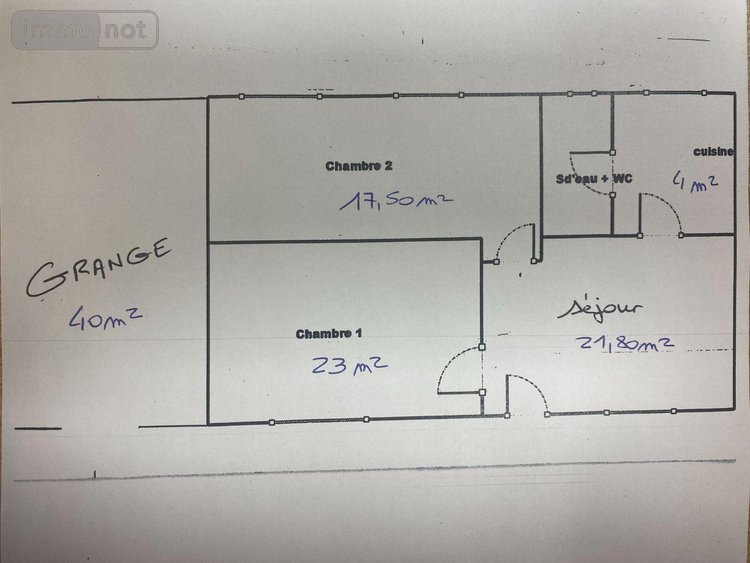 Maison a vendre Villegouin 36500 Indre 70 m2 3 pièces 45720 euros