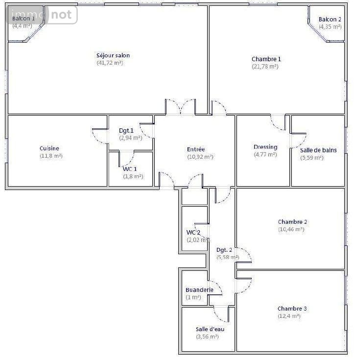 Appartement a vendre Bordeaux 33000 Gironde 136 m2 4 pièces 750000 euros