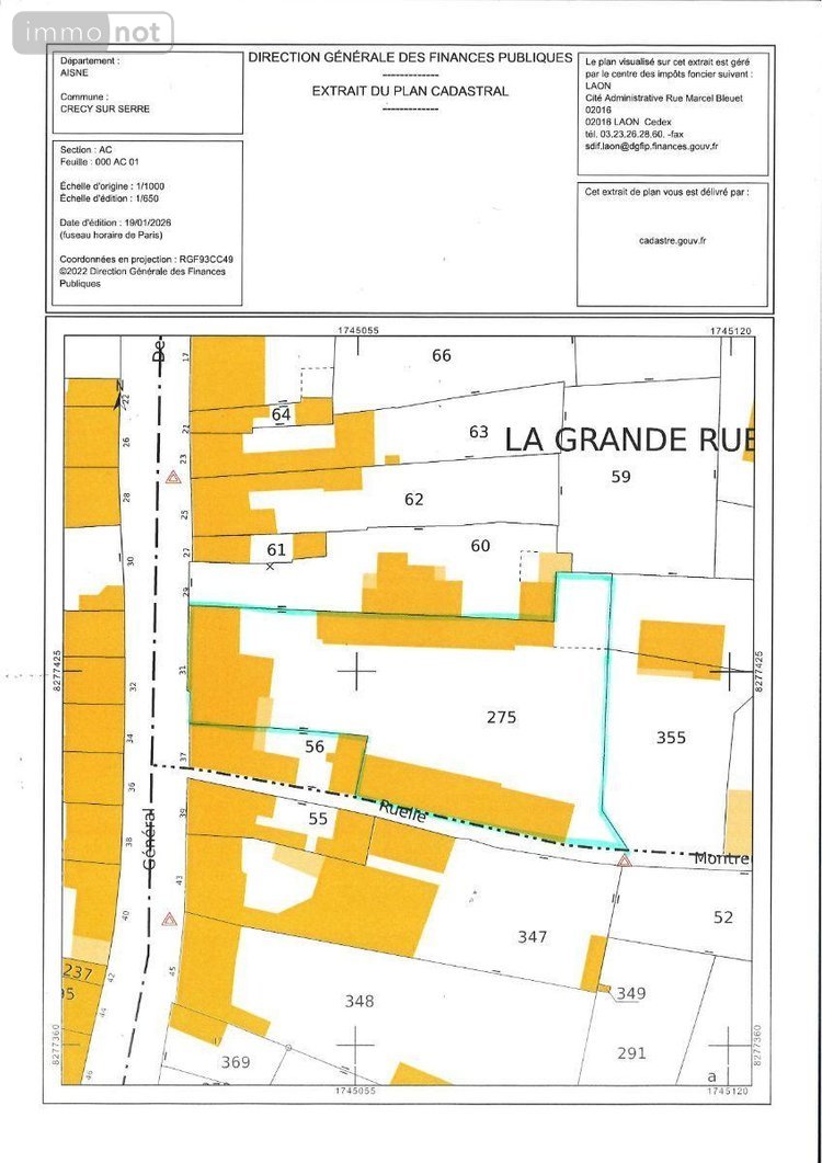 Immeuble a vendre Crécy-sur-Serre 02270 Aisne 197 m2  151580 euros