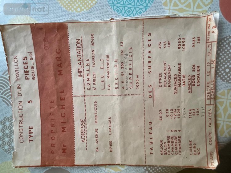 Maison a vendre Saint-Priest-Taurion 87480 Haute-Vienne 90 m2 4 pièces