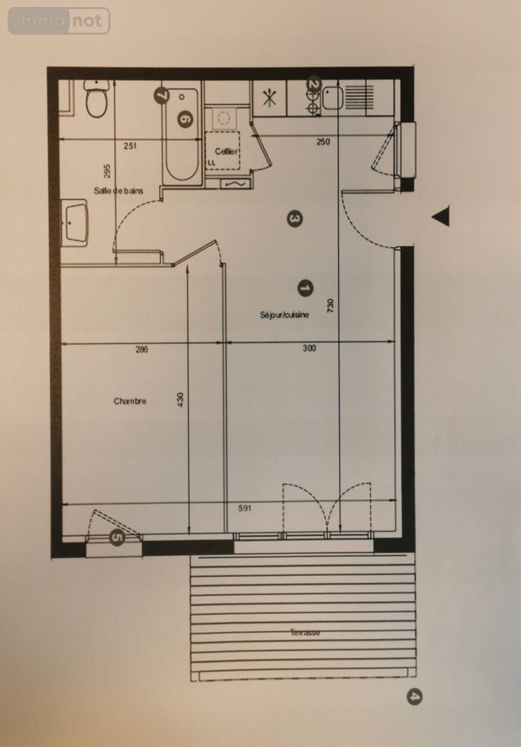 Appartement a vendre Cadaujac 33140 Gironde 42 m2 2 pièces 162750 euros